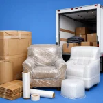 أدوات تغليف الأثاث المستخدمة في شركة زهرة الأمانة لنقل الأثاث في جدة